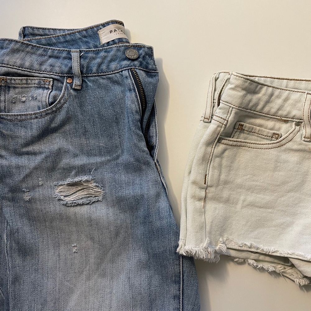 Pacsun shorts/ mom jean